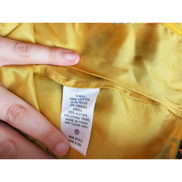 Tracy Reese Anthropologie Gainsborough Yellow Pencil Skirt 12 Artsy Vintage - Picture 6 of 9